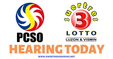 swertres hearing today and tomorrow philippines